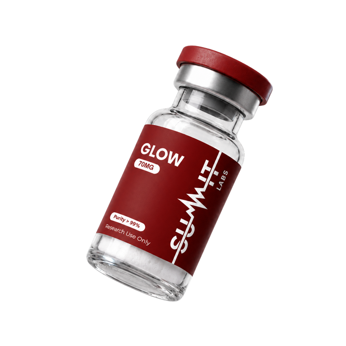 Summit Labs GLOW research vial, 70mg, minimum 99% purity