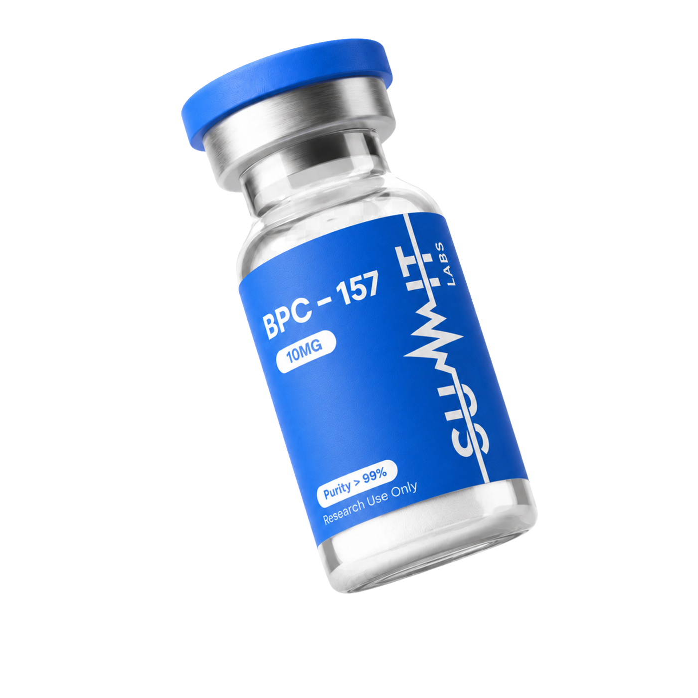 A single sealed Summit Labs vial, representing the finished order ready to ship
